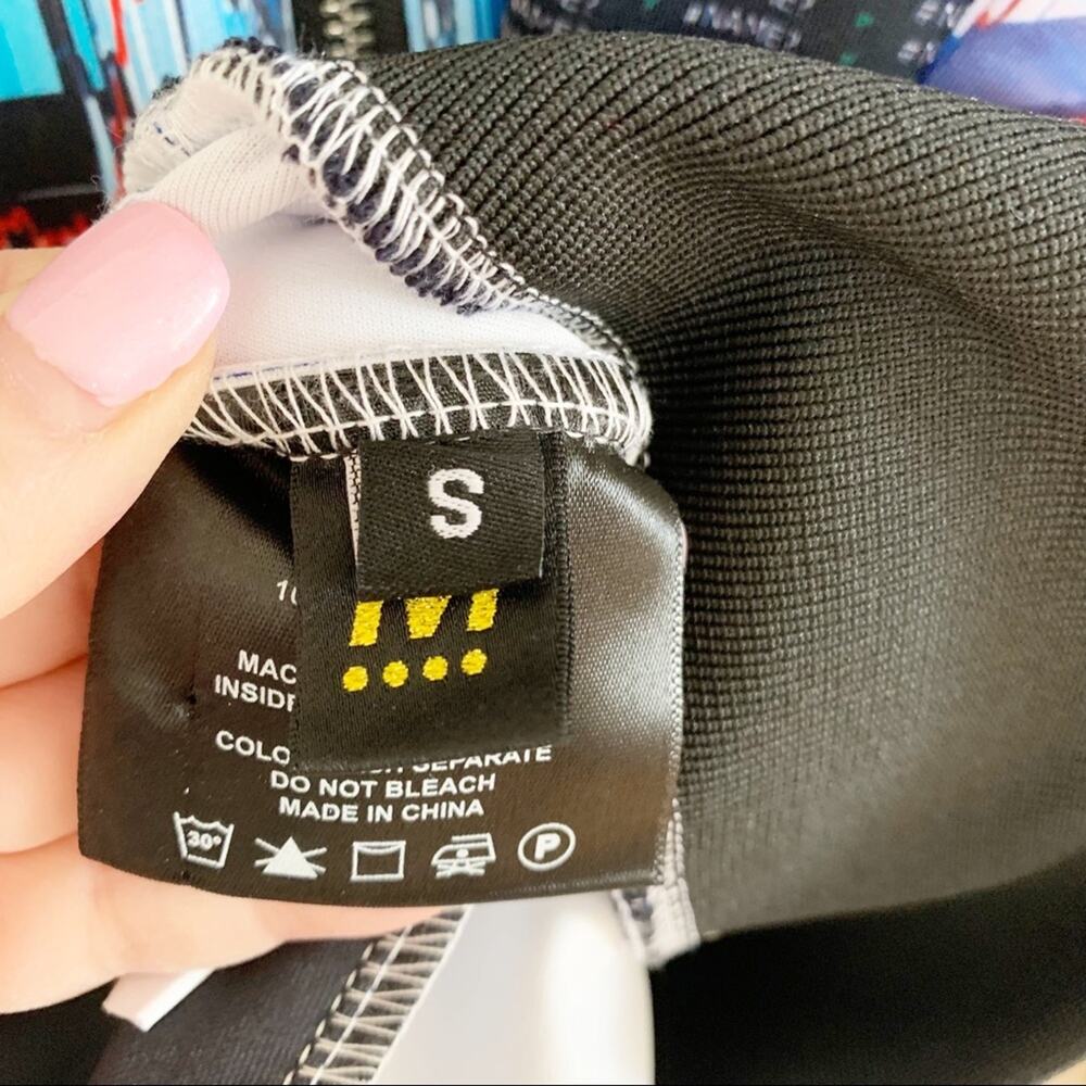 Milfdad Black Spreadsheet Track Jacket Small Ecle… - image 6